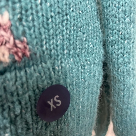 Hollister V-neck Oversized Llama Alpaca Sweater XS - Picture 9 of 12